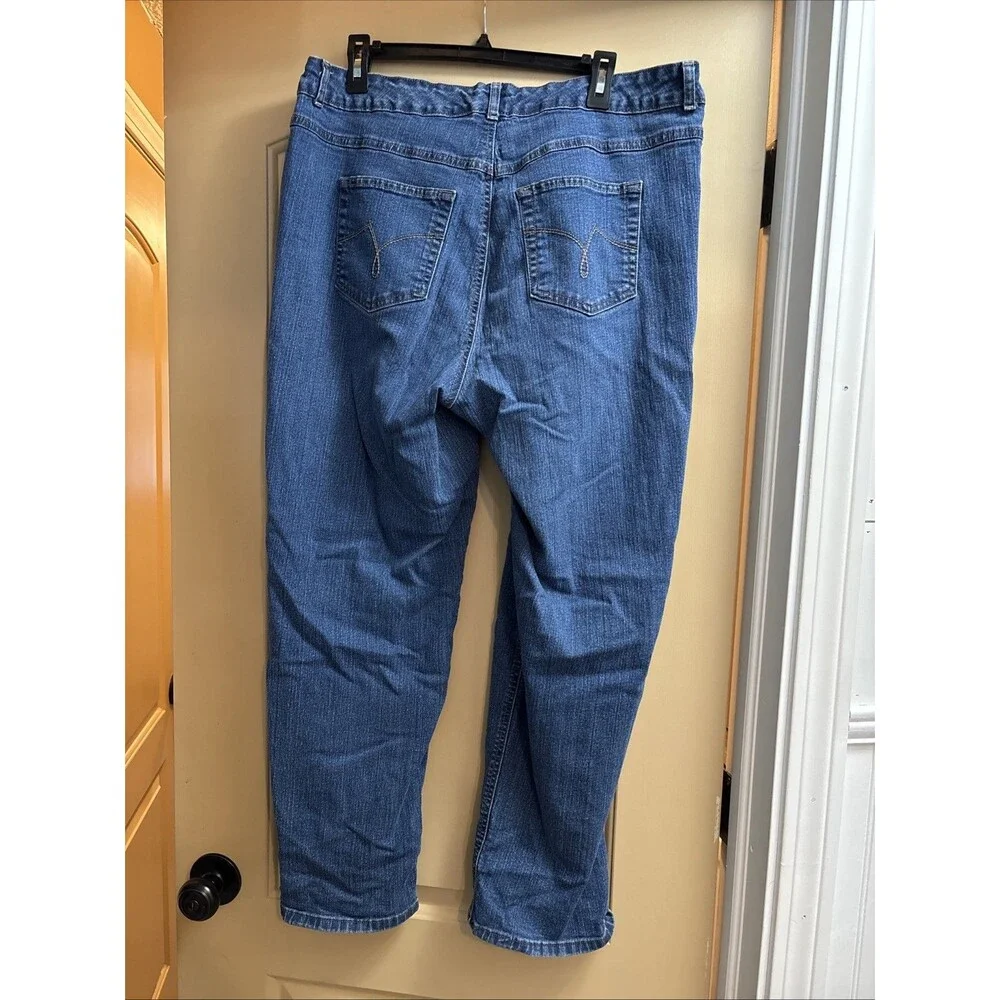 JMS Just My Size Stretch Denim Jeans Pants Woman 20W Straight Waist 37